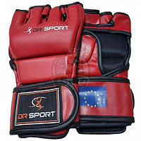 Перчатки для смешанных единоборств DR Sport ПУ (красный) (арт. 76)