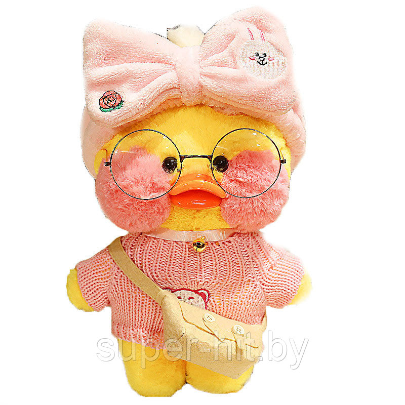Мягкая игрушка уточка Лалафанфаy. Модный Утенок (Lalafanfan duck) из ТИКТОК - фото 3 - id-p172011857