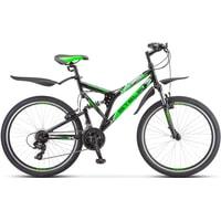 Велосипед Stels Challenger V 26 Z010 2020 (черный/зеленый)