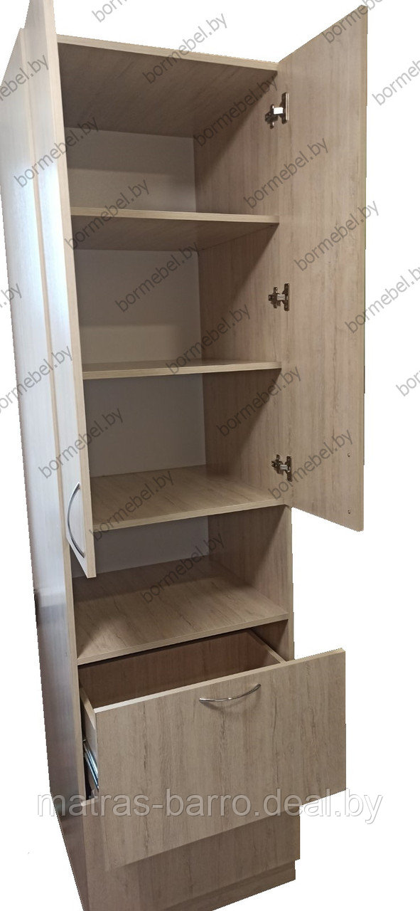 Кухонный шкаф-пенал для встраиваемой техники (лДСП в цвете "Пикард серый") - фото 2 - id-p162615143