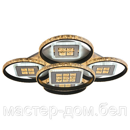Светодиодная люстра 8053/4+1 WHT+BLK, фото 2
