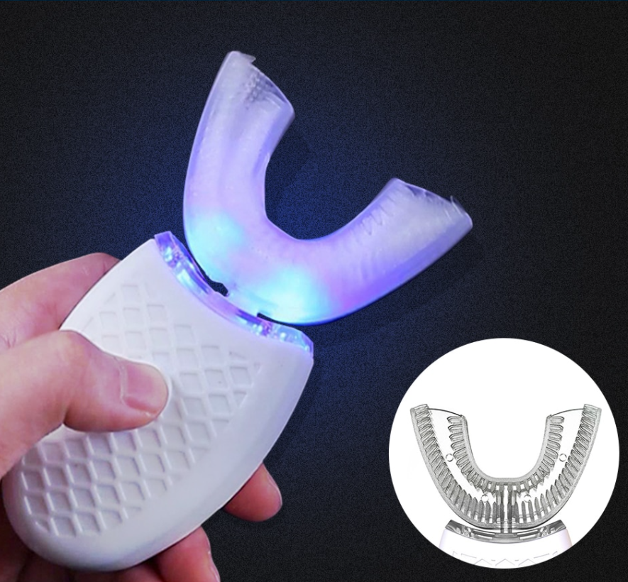 Ультразвуковая электрическая отбеливающая зубная щетка Toothbrush Cold Light Whitening - фото 2 - id-p172036150