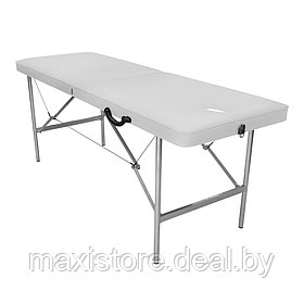 Массажный стол Mass-stol 180х60х70 см (белый) + подушка