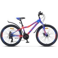 Велосипед Stels Navigator 410 MD 24 21-sp V010 2020 (синий/красный)