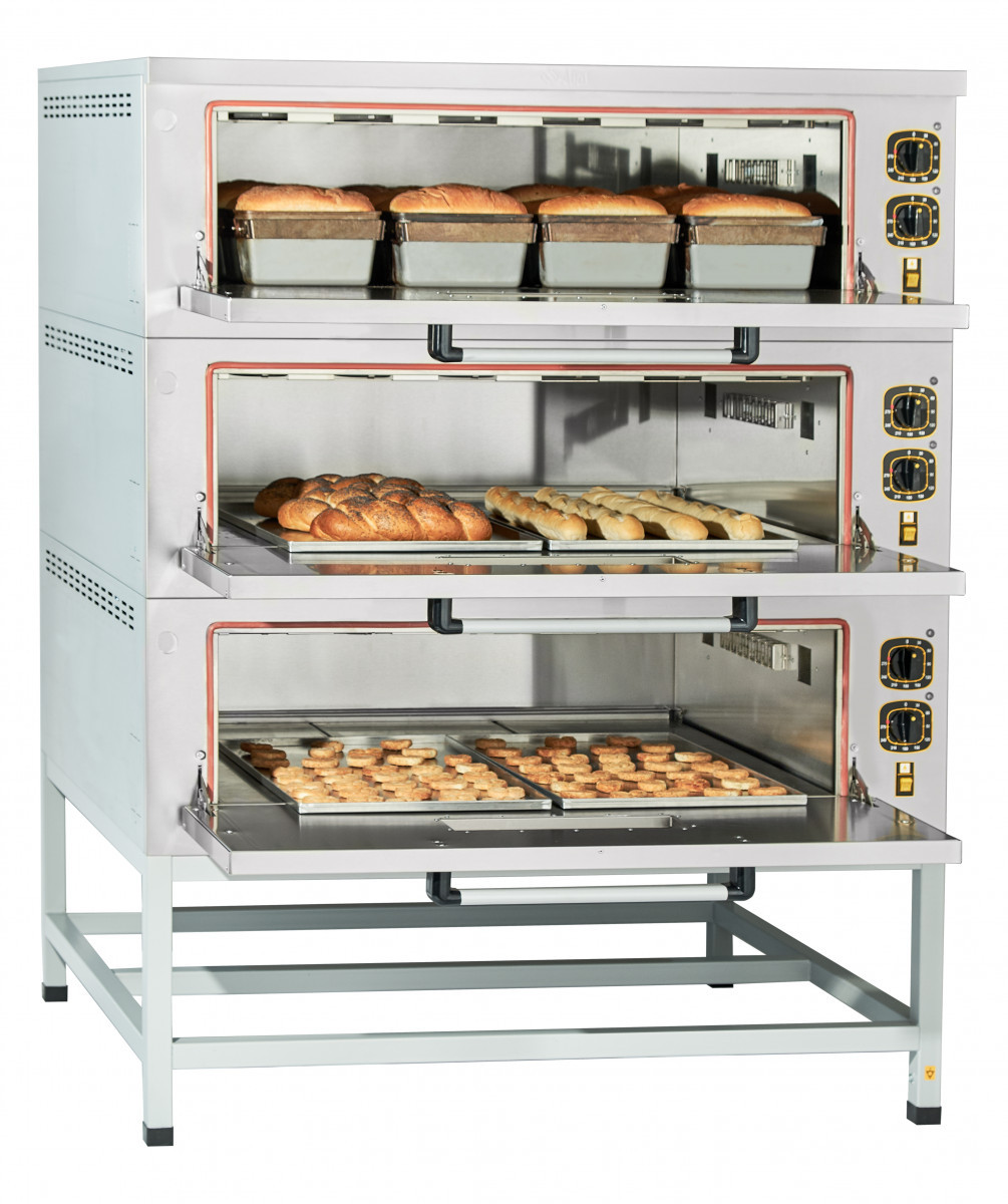 Шкаф пекарский электрический ЭШП-3-01 (320 °C) нерж. камера