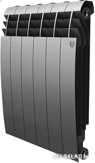 Биметаллический радиатор Royal Thermo BiLiner 500 Silver Satin (12 секций)