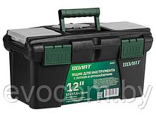 Ящик для инструмента пластмасс. 32х17,5х16 см (12") с лотком и органайз.20235 ВОЛАТ