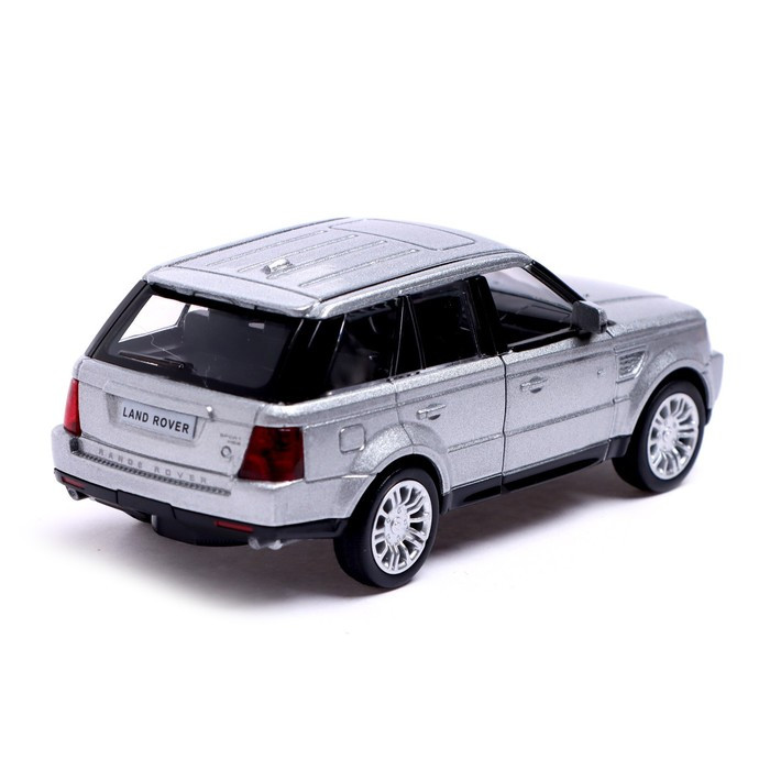 Машина металлическая LAND ROVER RANGE ROVER SPORT,1:32, открываются двери, инерция, цвет серый - фото 4 - id-p172059523