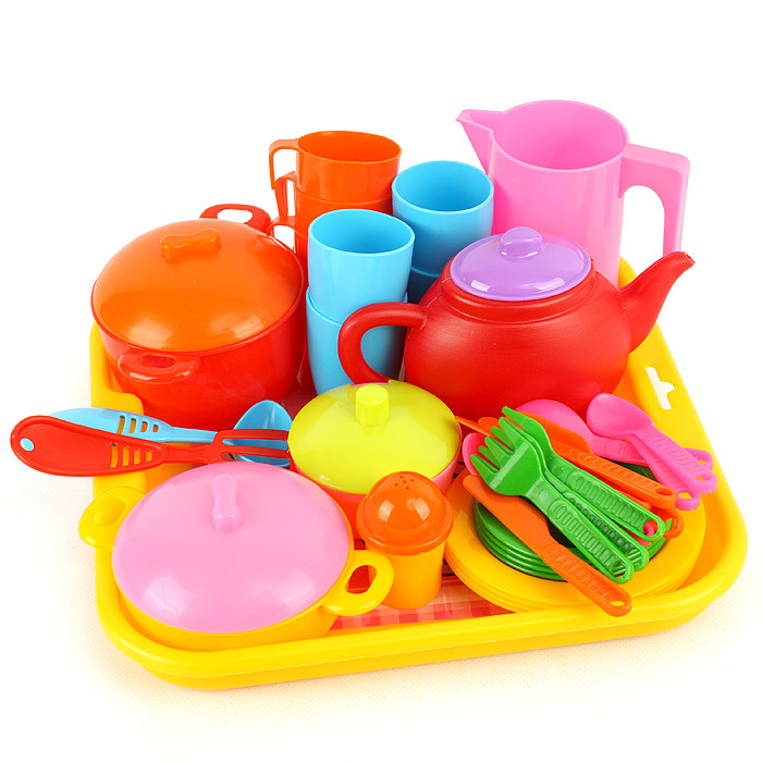 Игровой набор детской посуды "Маленький повар" "Little Cheff" - фото 1 - id-p172064021