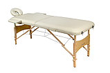 Складной 2-х секционный деревянный массажный стол BodyFit, бежевый (70 см), фото 5
