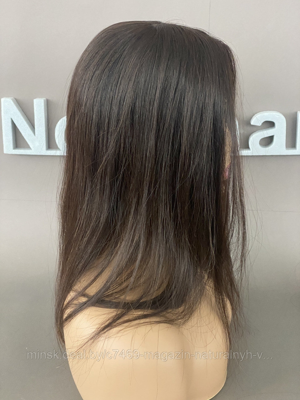 Накладка из натуральных волос (цвет 2 горький шоколад) - фото 8 - id-p172066168
