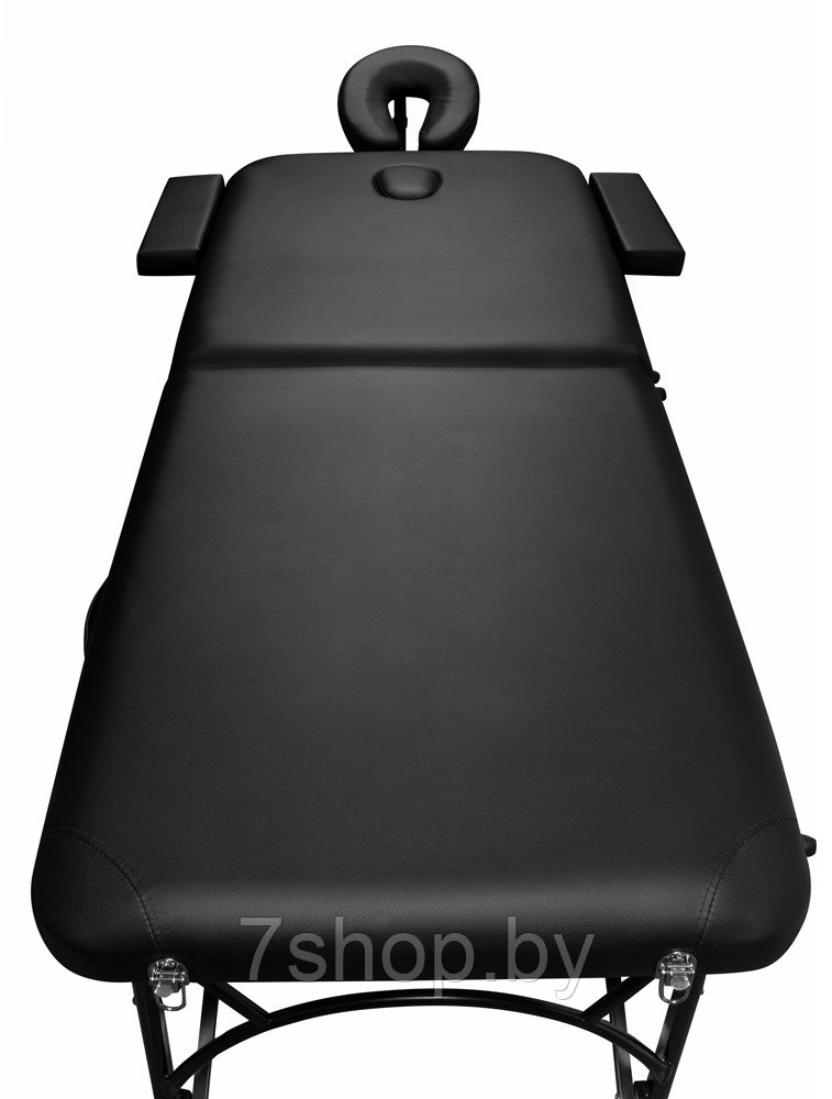 Складной 2-х секционный алюминиевый массажный стол BodyFit, черный 60 см - фото 6 - id-p172067209