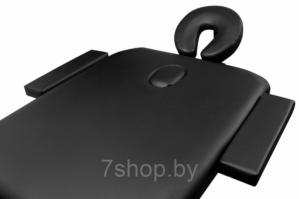 Складной 2-х секционный алюминиевый массажный стол BodyFit, черный 70 см - фото 7 - id-p172067211