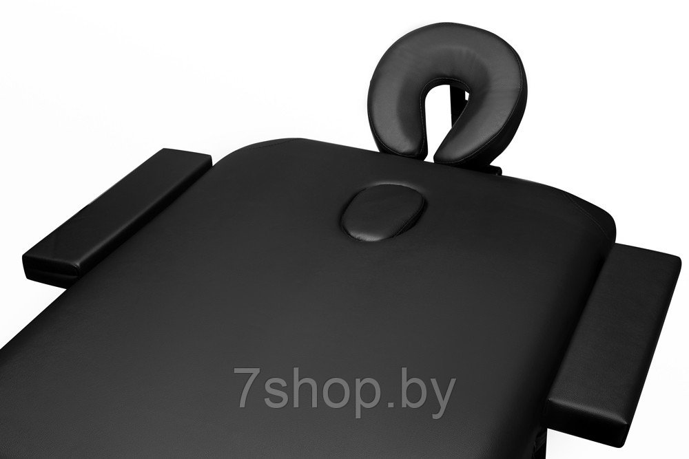 Складной 3-х секционный алюминиевый массажный стол BodyFit, черный 60 см - фото 6 - id-p172072008