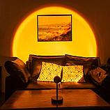 Лампа закат для TIk-Tok / Светильник с эффектом заката / Проекция закат / Sunset lamp закат, фото 4