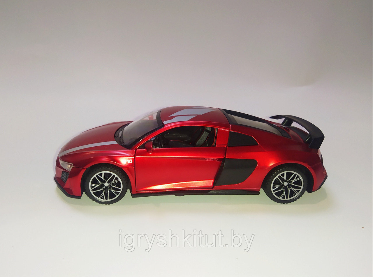 Коллекционная машинка металлическая Audi (Ауди) Audi R8 V10 Plus , свет, звук, двери открываются - фото 3 - id-p172073102