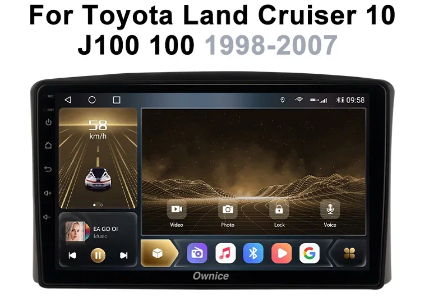 Штатная магнитола для Toyota Land Cruiser 100 (1998-2002)  Android 10