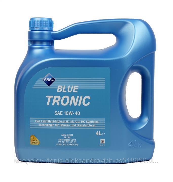 Моторное масло Aral BlueTronic 10W-40 4L
