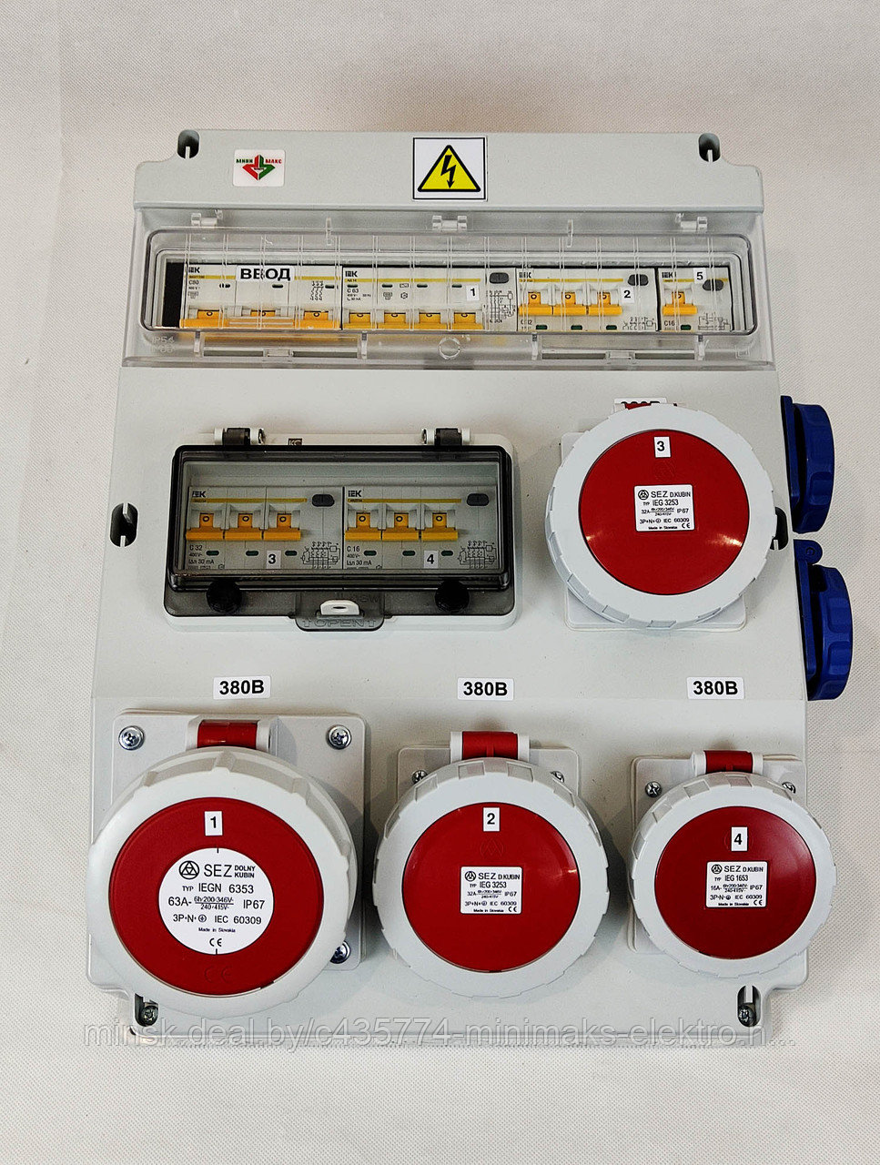 Бокс комбинированный ROS 24 AB/GFI-267 с разъемами