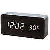 Часы электронные настольные LED Wooden Clock VST-862, фото 2