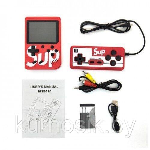 Игровая приставка Sup Game Box 400 в 1 с джойстиком (Цветной ЖК-экран) красная - фото 1 - id-p172115774
