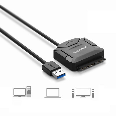 Конвертер-переходник Ugreen SATA на USB 3.0 поддержка 2, 5 / 3, 5" - фото 1 - id-p172141758