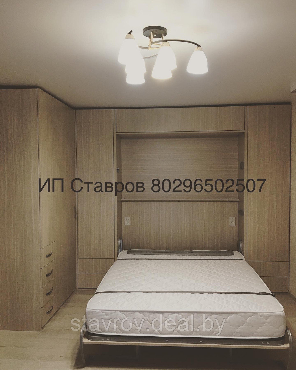 Кровать трансформер вертикального открытия 1600/2000