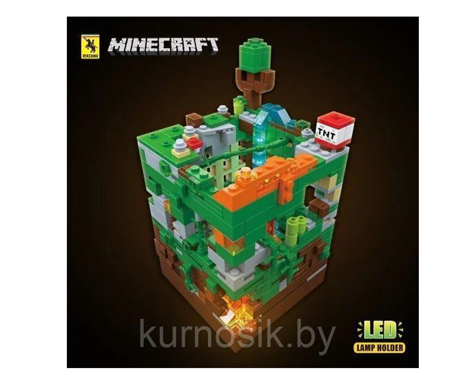 Конструктор RENZAIMA 679 Minecraft Майнкрафт "Битва в джунглях" 866 деталей - фото 3 - id-p172162079