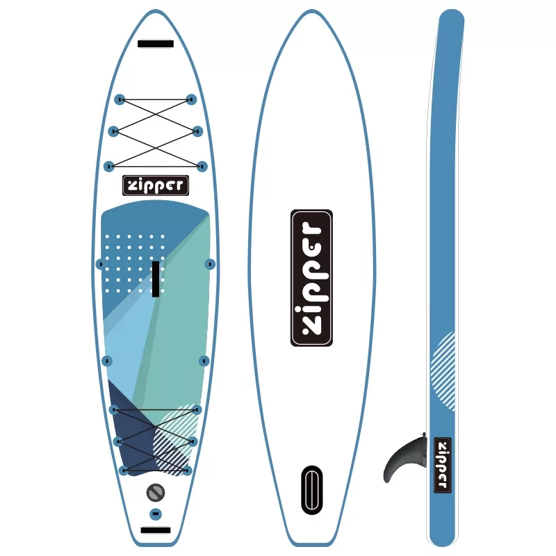 Доска SUP Board надувная (Сап Борд) Zipper S Line 12,6' (384см) Touring Blue - фото 8 - id-p172173601