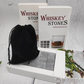 Подарочный набор: Камни для виски (9 камней  в коробочке) Whiskey Stones (РФ)