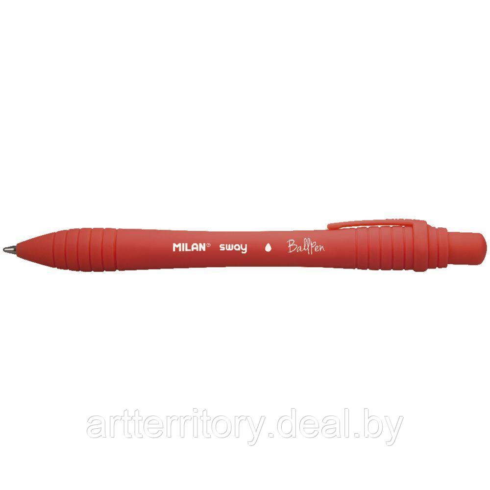 Ручка шариковая "MILAN Sway" (красная) - фото 1 - id-p172190619