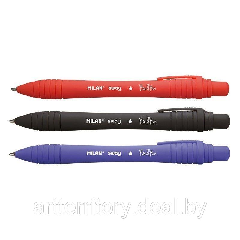 Ручка шариковая "MILAN Sway" (красная) - фото 2 - id-p172190619