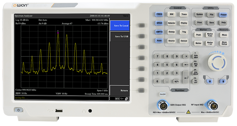 XSA1036-TG Анализатор спектра OWON