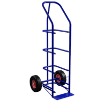 Тележка для перевозки 4-х баллонов воды ВД 4 (колёса лестничные блок d160мм)