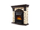 Портал Firelight TORRE CLASSIC для очагов Electrolux 16" Камень натуральный/Венге, фото 2