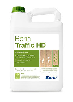 Водный 2-компонентный полиуретановый лак Bona Traffic HD (4,95л) (экстраматовый)