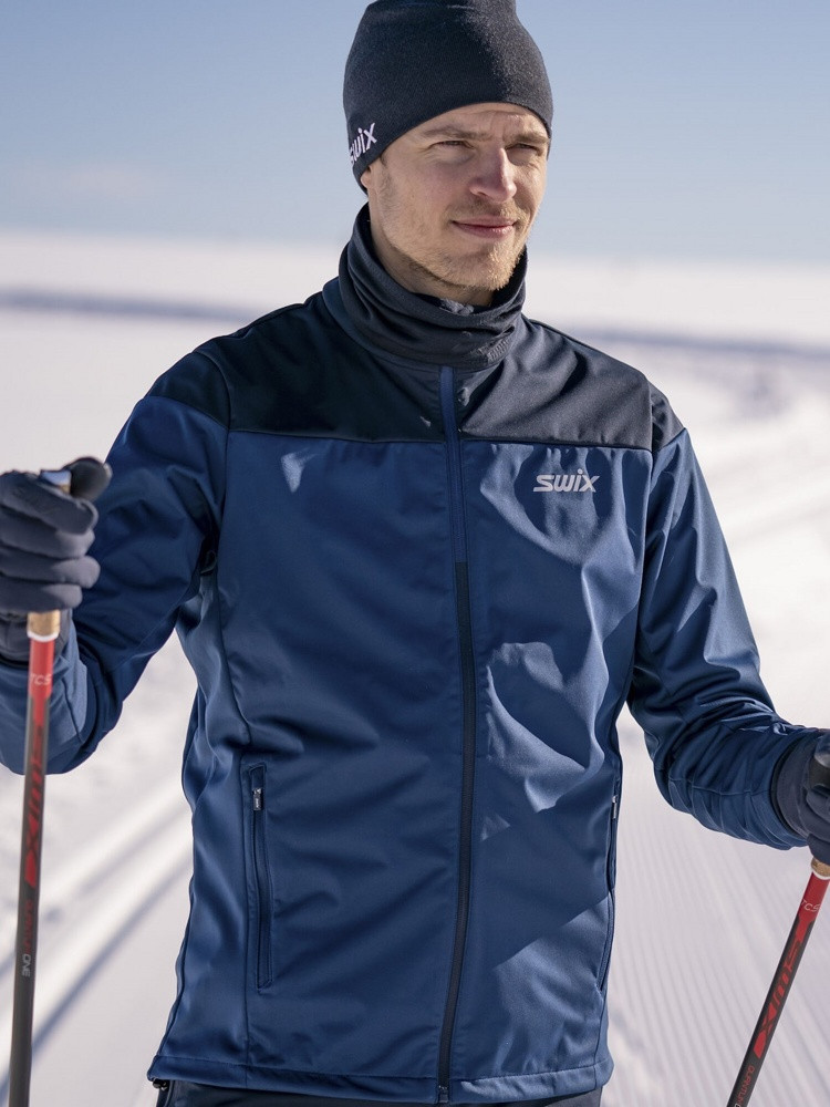 Куртка лыжная мужская Swix Cross (синий) р-р L - фото 2 - id-p172198638