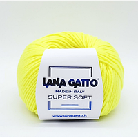 Пряжа Lana Gatto Super Soft 14471 желтый неон / лимон