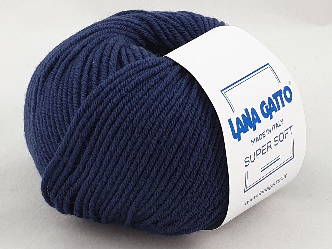 Пряжа Lana Gatto Super Soft 13607 тёмно-синий