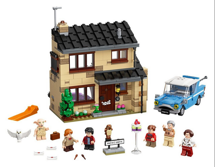 Детский конструктор Гарри поттер Тисовая улица дом, зал замок Хогвартса 11571 аналог лего Lego домик - фото 3 - id-p172205889