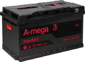 Автомобильный аккумулятор A-mega Standard 80 R (80 А/ч)
