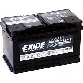 Автомобильный аккумулятор Exide Micro-Hybrid ECM EL800 (80 А/ч)