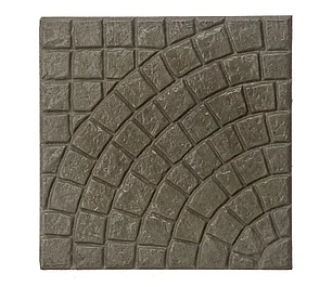 Тротуарная плитка Бавария серая сектор 40*40*5 см, фото 2