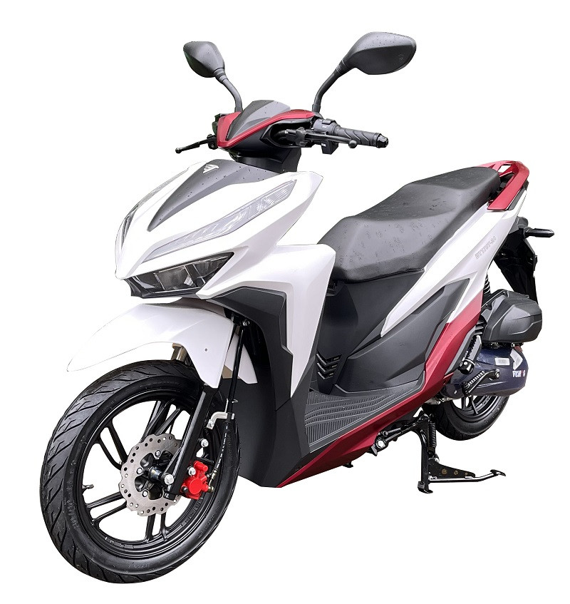 Скутер Vento Inferno Красно-белый матовый