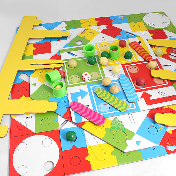 Настольная игра "3D Лудо" с кубиками, от 2 до 4 игроков - фото 2 - id-p172254920