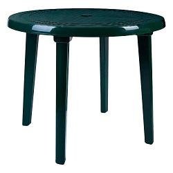 Стол пластиковый круглый d90, (зеленый)