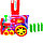 Игрушечный веселый паровозик домино (свет/звук) на батарейках, 80 эл., арт. 2006a, фото 3