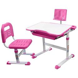 Комплект растущей мебели парта+стул RIFFORMA SET-17 (розовый)