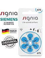 Слуховая батарейка SIEMENS SIGNIA 675 MF (PR44) bl.6