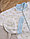 КДС 2/1 Комплект детский стерильный (комбинезон,шапочка) молочный/коричневый/голубой, фото 2